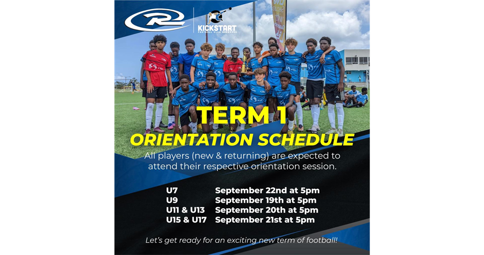 Term 1 2023/2024 Orientation Schedule!